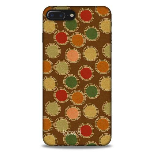 Apple Iphone 8 Plus Kılıf Pastel Renkler (43) Thin Fit Kılıf Kahve Yeşil