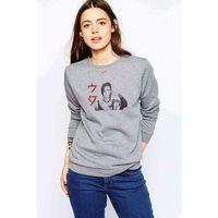 Anime Tokyo Ghoul Anteiku Baskılı Gri Kadın Sweatshirt