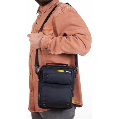 Newish Polo Imperteks Su Geçirmez Omuz Askılı Çanta Siyah