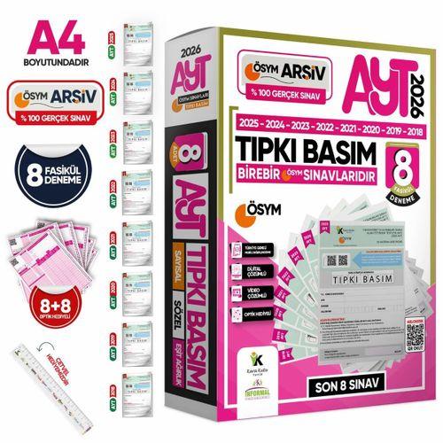 2026 YKS-AYT Ösym Çıkmış Soru 8li Tıpkı Basım ve Kurumsal 9lu Özgün Paket Deneme Türkiye Geneli
