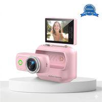 1080p Dijital Video Kamera  32gb  Kart Dijital Vlog Fotoğraf Makinesi  Türkçe Pembe