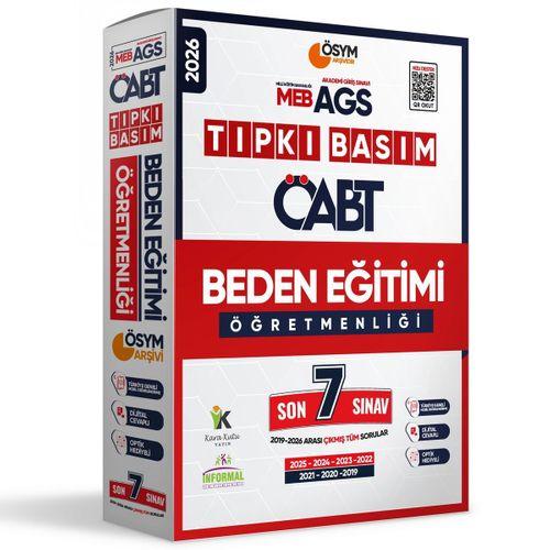2026 MEB-AGS ÖABT Beden Eğitimi Öğretmenliği ÖSYM Tıpkı Basım 7li Deneme Paketi Dijital Cevaplı