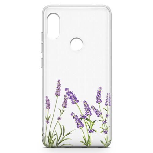 Xiaomi Redmi Note 6 Pro Kılıf Lavanta Kolonyası Arka Kapak Koruma Desenli Full Koruyucu