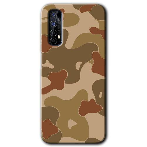 Realme 7 Kılıf HD Desen Baskılı Arka Kapak - Kamuflaj 10 + Kırılmaz Cam
