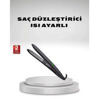 Isı Ayarlı Saç Düzleştirici Titanyum Seramik Plaka, Dijital Ekran