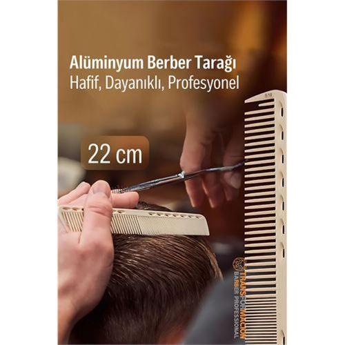 Zhltools 22 cm Alüminyum Saç Kesim Tarağı – Berber Tarağı -Hafif, Dayanıklı, Profesyonel