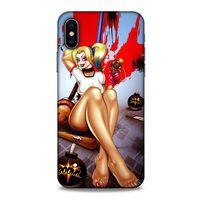 Apple iPhone XS Uyumlu Kılıf Harley Quinn (37) Silicone Cover Lavanta gül