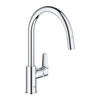 Grohe Bauedge Tek Kumandalı Spiralli Eviye Bataryası 30536000