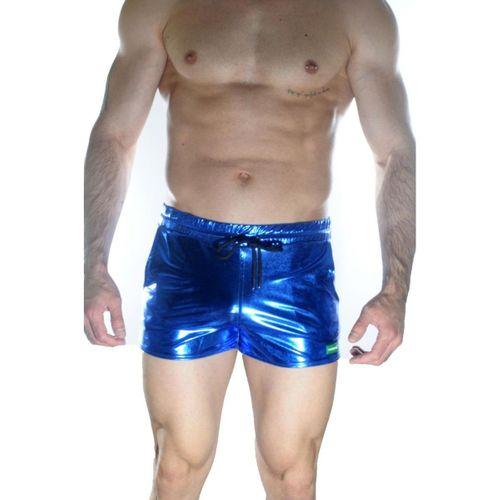 Erkek Mavi Lame Short