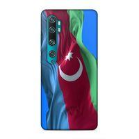 Xiaomi Mi Note 10 Pro Uyumlu Kılıf Azarbaijan (6) Silikon Kılıf Dalgalanan Bayrak