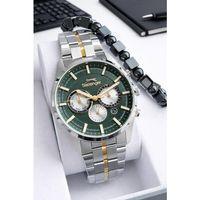 Slazenger Çelik Kordon İç Fonksiyonları Aktif 10 Atm+Bileklik Hediyeli Erkek Kol Saati VS.BLKT.0857