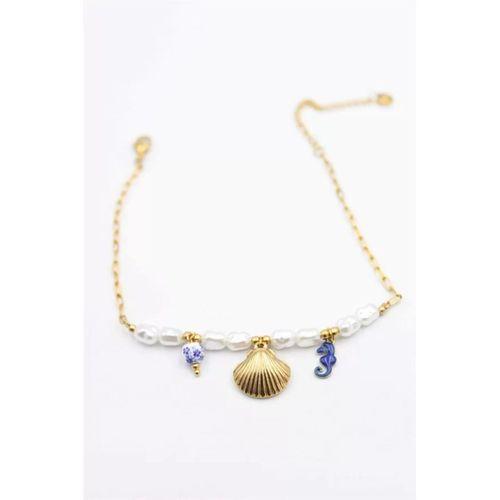 Deniz Kabuğu Halhal - Altın