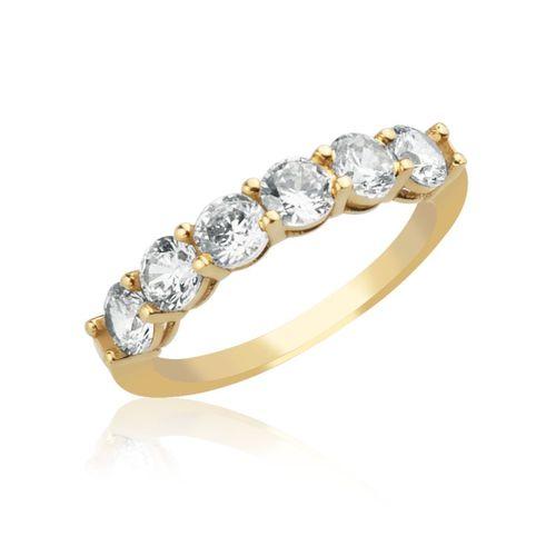 14 Ayar Altın Altı Taşlı Yüzük HSM10014