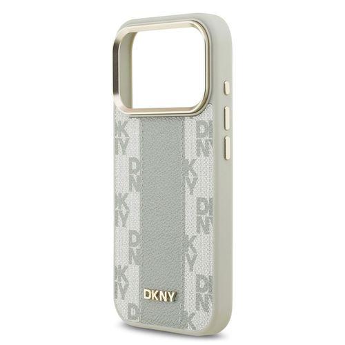 Apple iPhone 17 Pro Kılıf DKNY Orjinal Lisanslı M-safe Şarj Özellikli 3D Yazılı Checkered Pattern Kapak