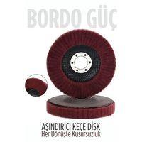 11 cm Endüstriyel Aşındırıcı Keçe Disk – 22 mm İç Çaplı Zımpara Fırçası