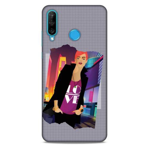 Sokak Modası 52 Huawei P30 Lite Kılıf Desenli Silikon