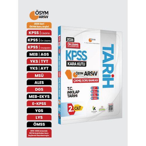 2026 KPSS Önlisans/Ortaöğretim Tarihin Kara Kutusu 2 Cilt ÖSYM Çıkmış Soru Bankası Konu Özetli Çözüm