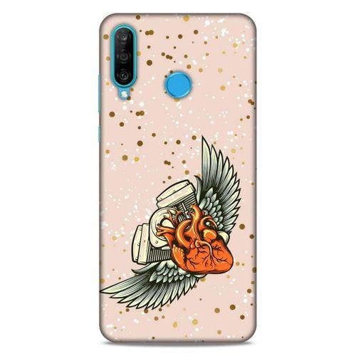 Lopard Huawei P30 Lite Uyumlu Kılıf Tattoo's (27) Tasarımlı Kılıf Kalp Dövmesi
