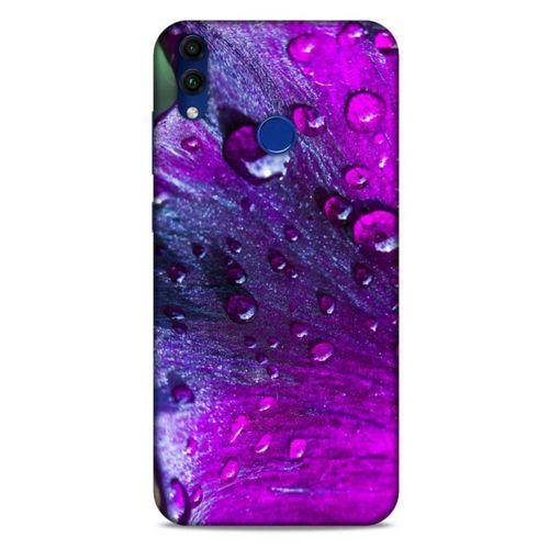 Huawei Honor 8C Uyumlu Kılıf Mor Delisi (34) Slim Armor Kılıf Damlacık