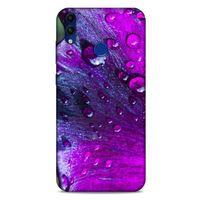 Huawei Honor 8C Uyumlu Kılıf Mor Delisi (34) Slim Armor Kılıf Damlacık