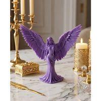 3d Lila Melek İnsan Biblo Es Dekoratif Obje