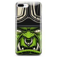 Apple iPhone 7 Plus Kılıf Yeşil Dev Arka Kapak Koruma Desenli Full Koruyucu