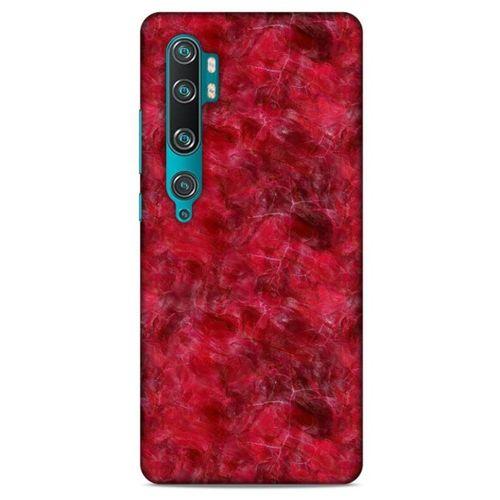 Mermer Desenli (6) Tema Silikon Kılıf Kırmızı Xiaomi Mi Cc9 Pro Kılıf