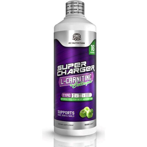 Super Charger Sc Carnitin Colegen 500 ml Elma
