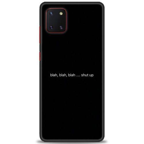 Samsung Galaxy A81 / Note 10 Lite Kılıf HD Baskılı Kılıf - Shut Up + Tam Ekran Koruyucu