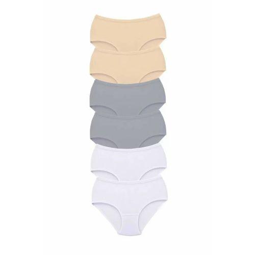 6 Adet Tutku Kadın Yüksek Bel Bato Kalın Lastik Külot S20