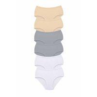 6 Adet Tutku Kadın Yüksek Bel Bato Kalın Lastik Külot S20