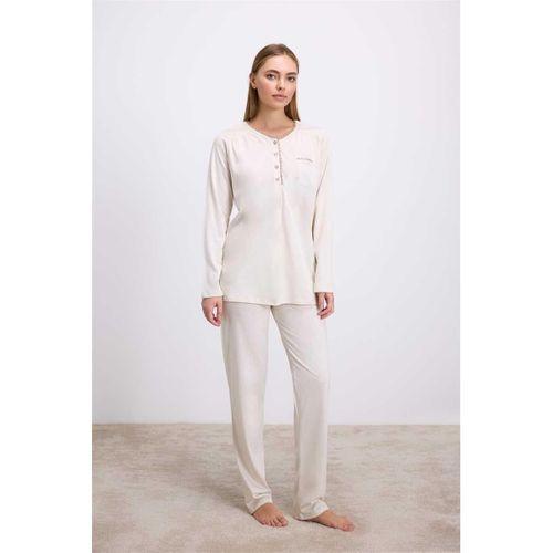 Uzun Kollu T-shirt Pantolon Pijama Takımı