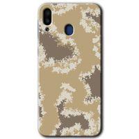Galaxy M10 Kılıf HD Desen Baskılı Arka Kapak - Kamuflaj 33 + Kırılmaz Cam