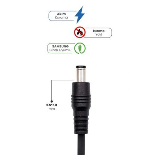 19v 4.74a 5.5 * 3.0mm 90w Samsung İçin Laptop Adaptör