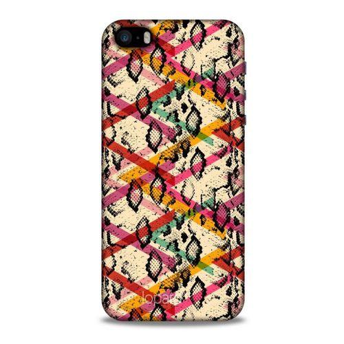 Apple Iphone 5S Kılıf Pastel Renkler (14) Lansman Kılıf Kırmızı Krem