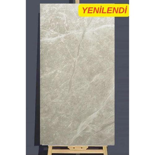 Kendinden Yapışkanlı 1 Adet 30x60cm Gri Mermer Desenli Esnek Banyo Wc Duvar Paneli Kağıdı Tx-058