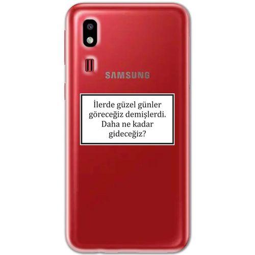 Galaxy A2 Core Kılıf HD Yazı Baskılı Silikon Arka Kapak - Yazı 7