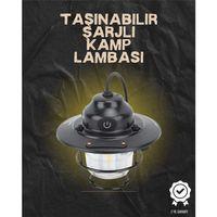 Kamp Ve Bahçe İçin Retro Led Fener – Sıcak Işık, Uzun Ömürlü Batarya