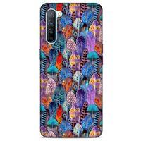 Oppo Reno 3 Uyumlu Kılıf Mor Delisi (48) Bumper Kılıf Tüğler