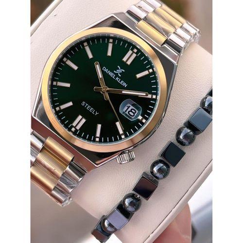 Daniel Klein Erkek Kol Saati 30 Metre Suya Dayanıklı Çelik Kordon + Bileklik Hediyeli VS.BLKT.0653