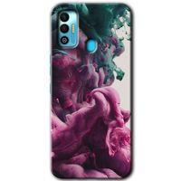 Potkal Hediye Fabrikası Tecno Spark 7T Kılıf HD Desen Baskılı Arka Kapak - Liquid Cloud