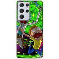 Samsung Galaxy S21 Ultra Uyumlu Kılıf Rick And Morty (22) Tam Koruma Kılıfı Nancy