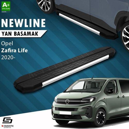 S-Dizayn Opel Zafira Life Kısa Şase NewLine Krom Yan Basamak 213 Cm 2020 Üzeri A+ Kalite