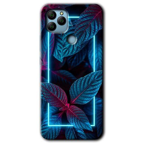 General Mobile GM 22 Kılıf HD Desen Baskılı Arka Kapak + Temperli Cam - Mekanik Yaprak 4