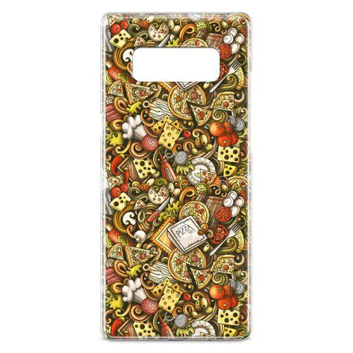 Samsung Galaxy Note 8 Kılıf Doodle Restaurant Arka Kapak Koruma Desenli Full Koruyucu
