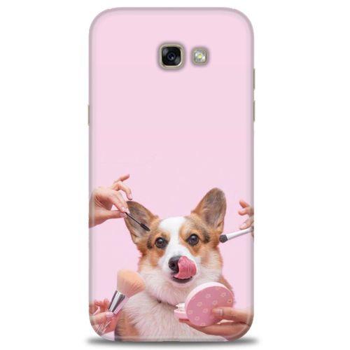 Samsung Galaxy A7 2017 / A720 Kılıf HD Baskılı Kılıf - Sevimli Köpek + Tam Ekran Koruyucu