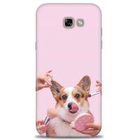 Samsung Galaxy A7 2017 / A720 Kılıf HD Baskılı Kılıf - Sevimli Köpek + Tam Ekran Koruyucu