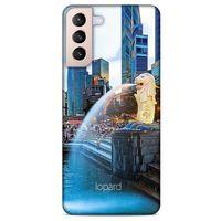 Lopard Samsung Galaxy S21 Plus Uyumlu Kılıf Dünya Mimarisi (47) Crystal Flex Kılıf