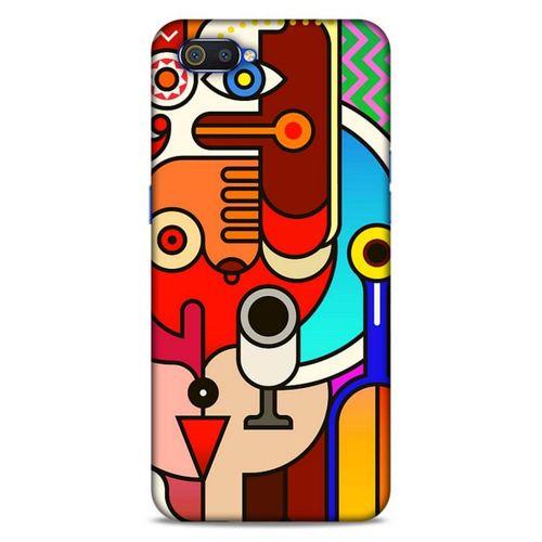 Lopard Oppo Realme C2 Uyumlu Kılıf Soyut Sanat (8) Desenli Baskılı Kılıf