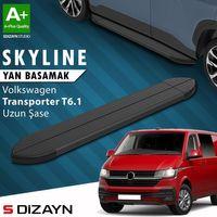 S-Dizayn VW Transporter T6.1 Uzun Şase Skyline Siyah Yan Basamak 253 Cm 2019-2024 A+ Kalite